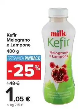 Carrefour Kefir Melograno e Lampone offerta