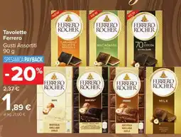 Carrefour Tavolette Ferrero offerta