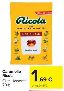 Carrefour CARAMELLE RICOLA offerta