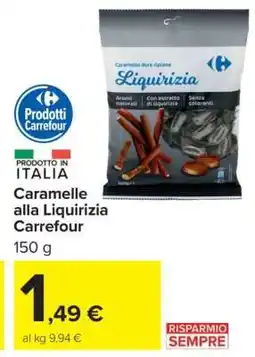 Carrefour Caramelle alla Liquirizia Carrefour offerta