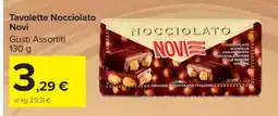 Carrefour Tavolette Nocciolato Novi offerta
