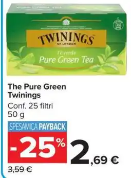 Carrefour The Pure Green Twinings offerta