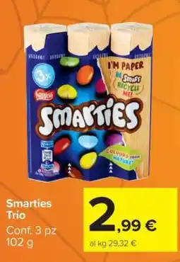 Carrefour Smarties Trio offerta