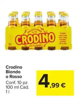 Carrefour Crodino Biondo o Rosso offerta