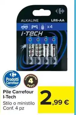 Carrefour Pile Carrefour I-Tech offerta