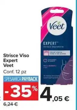 Carrefour Strisce Viso Expert Veet offerta