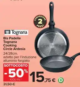 Carrefour Bis Padelle Tognana Cooking Circle Ardesia offerta