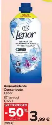 Carrefour Ammorbidente Concentrato Lenor offerta