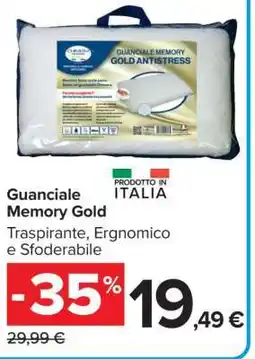 Carrefour Guanciale Memory Gold offerta
