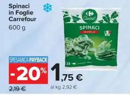 Carrefour Spinaci in Foglie Carrefour offerta