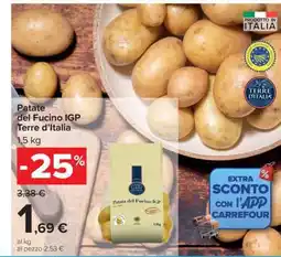 Carrefour Patate del Fucino IGP Terre d’Italia offerta