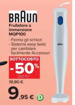 Carrefour Braun Frullatore a Immersione MQP100 offerta