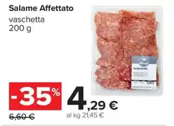 Carrefour Salame Affettato offerta