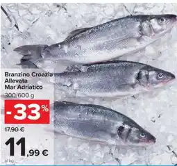 Carrefour Branzino Croazia Allevata Mar Adriatico offerta
