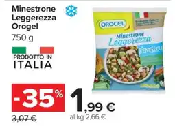 Carrefour Minestrone Leggerezza Orogel offerta