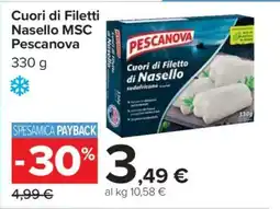 Carrefour Cuori di Filetti Nasello MSC Pescanova offerta