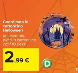 Carrefour Coordinato in cartoncino Halloween offerta