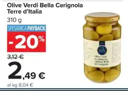 Carrefour Olive Verdi Bella Cerignola Terre d'Italia offerta