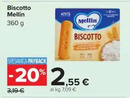 Carrefour Biscotto Mellin offerta