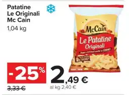 Carrefour Patatine Le Originali Mc Cain offerta