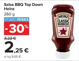 Carrefour Salsa BBQ Top Down Heinz offerta