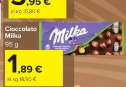 Carrefour CIOCCOLATO MILKA offerta