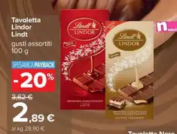 Carrefour Tavoletta Lindor Lindt offerta