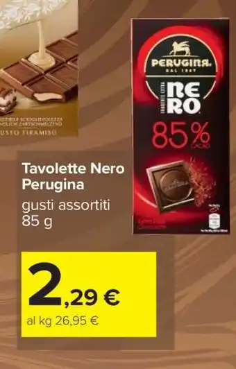 Carrefour Tavolette Nero Perugina offerta