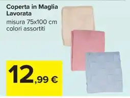 Carrefour Coperta in Maglia Lavorata offerta