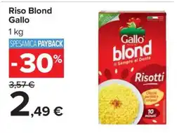 Carrefour Riso Blond Gallo offerta
