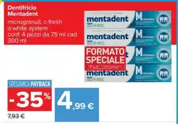 Carrefour DENTIFRICIO MENTADENT offerta