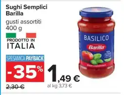 Carrefour Sughi Semplici Barilla offerta
