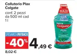 Carrefour Collutorio Plax Colgate offerta