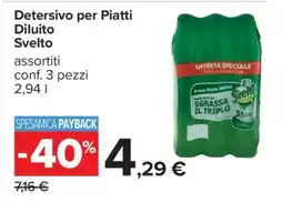 Carrefour Detersivo per Piatti Diluito Svelto offerta