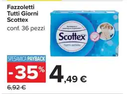 Carrefour Fazzoletti Tutti Giorni Scottex offerta