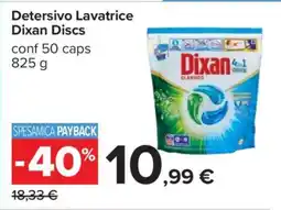 Carrefour DETERSIVO LAVATRICE DIXAN DISCS offerta