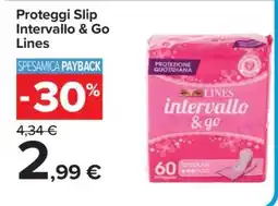 Carrefour Proteggi Slip Intervallo & Go Lines offerta
