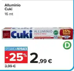 Carrefour ALLUMINIO CUKI offerta