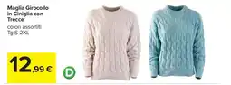 Carrefour Maglia Girocollo in Ciniglia con Trecce offerta