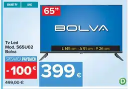 Carrefour Tv Led Mod. S65U02 Bolva offerta