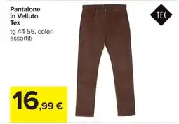 Carrefour Pantalone in Velluto offerta