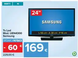 Carrefour Tv Led Mod. UEN4300 Samsung offerta