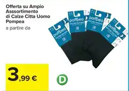 Carrefour Calze Citta Uomo Pompea offerta