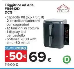 Carrefour Friggitrice ad Aria FR4612D DCG offerta