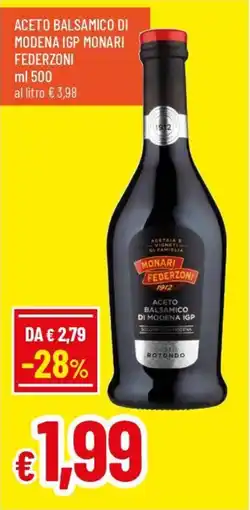IperFamila Aceto balsamico di modena igp MONARI FEDERZONI offerta