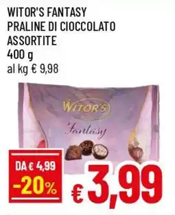 IperFamila Witor's fantasy praline di cioccolato offerta