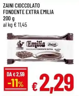 IperFamila Zaini cioccolato fondente extra emilia offerta