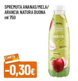 IperFamila Spremuta ananas/mela/ arancia natura buona offerta