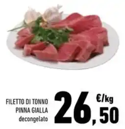 Conad Superstore Filetto di tonno pinna gialla decongelato offerta