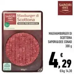 Conad Superstore Maxihamburger di scottona sapori&idee CONAD offerta